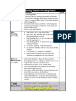 Eoc Testing Portfolio Grading Rubric