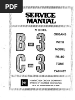 Download Hammond Organ b3-c3 Service Manual by d weaver SN25660935 doc pdf