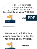Tutorial On How To Create Facebook Page and Creating Application Tabs On Our Facebook Page Using WOOBOX