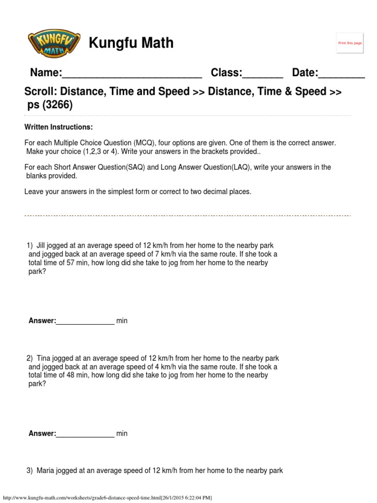 Worksheets Speed Distance Time Worksheet speed distance time worksheet year 7 livinghealthybulletin singapore math worksheets grade 6 and time