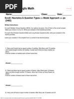 Singapore Math Worksheets Grade 5 Heuristics Questions