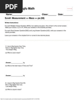 Singapore Math Worksheets Grade 2 Measurement