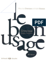 Le Grevisse - Le Bon Usage - Grammaire Française
