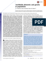 A Comparison of Worldwide Phonemic and Genetic Variation in Human Populations