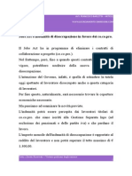 Jobs Act e Indennità Di Disoccupazione in Favore Dei Co.co.Pro.