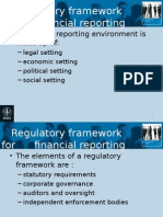 Regulatory Framework For Financial Reporting: - A Financial Reporting Environment Is Made Up of