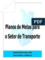 Planos de Metas para o Setor de Transporte PDF
