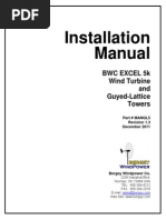 Excel 5 Guyed Lattice Tower Installation Manual