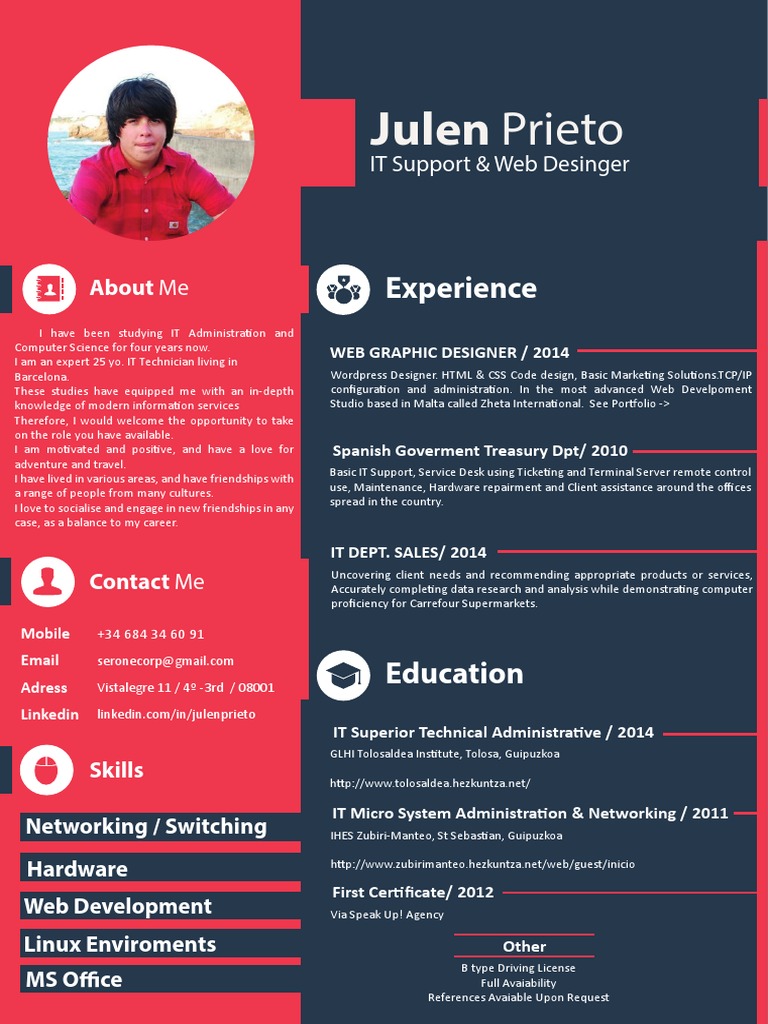 IT Support & Web Designer Profile | PDF