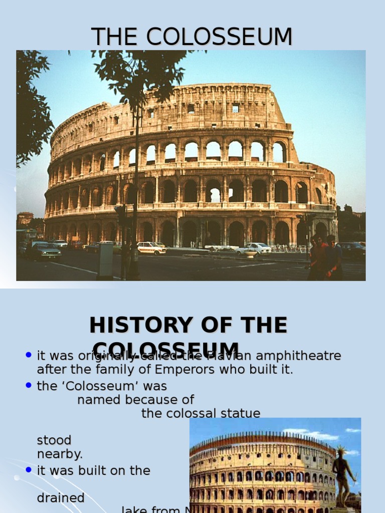 Colosseum.ppt Buildings And Structures Architectural Elements Free 30day Trial Scribd
