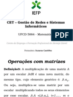 Operações Com Matrizes