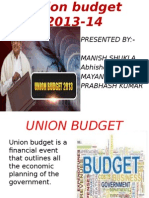Union Budget 2013-14