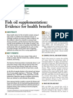 Evidence that fish oil supplements provide health benefits