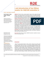 Flexural Strength and Microstructure of Two Lithium Disilicate Glas Cermacis For Dental Clinicrde-38-134