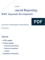 Global Financial Reporting: IFRS: Important Developments