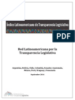 Índice Latinoamericano de Transparencia Legislativa 2014