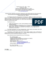 Deped Advisory No. 407, S. 2014 October 23, 2014: WWW - Deped.Gov - PH