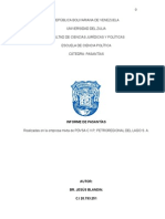 Informe Pasantías 