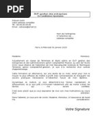 Lettre Motivation Gestion Entreprise