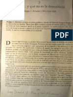 Schmitter - Karl (1991) Qué es y qué no es democracia