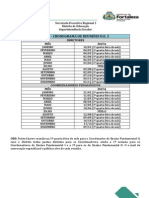 Cronograma de Reuniões 2015 D.E. 2