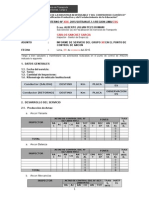 Informe de servicio de control de transporte en Ancón