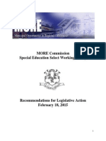 More Commission Special Education 2015 Recommendations