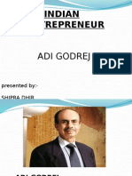 Indian Entrepreneur: Adi Godrej