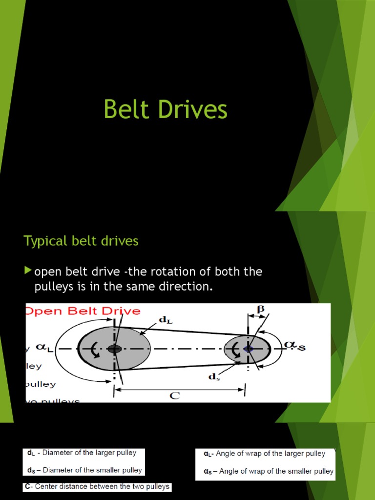 Belt Drives | PDF | Belt (Mechanical) | Classical Mechanics