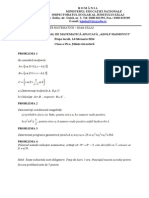 2014 - Matematica - Concursul 'Adolf Haimovici' - Locala (Salaj) - Clasa A IX-a (Stiintele Naturii) - Subiecte+Barem