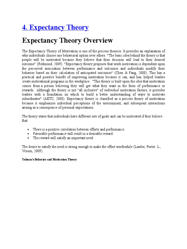 Vroom 1964 Expectancy Theory Pdf Viewer