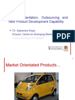 Welcome: Market Orientation, Outsourcing and New Product Development Capability