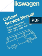 VW T2 Official Service Manual 1979