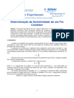 Roteiro - Resistividade de Um Fio Condutor - MEC