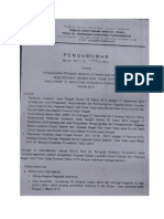 Pengadaan Pegawai Badan Layanan Umum Daerah Non Pegawai Negeri Sipil Tidak Tetap Tahun 2015