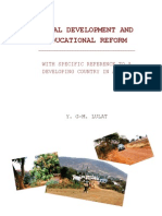 Rural Development and Educational Reform With Specific Reference To A Developing Country in Africa