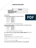 Task 2: Subnetting Worksheet