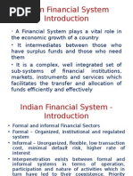 Introduction To Indian Financial System