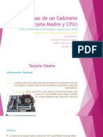 Partes Internas de Un Gabinete (Tarjeta Madre y CPU)