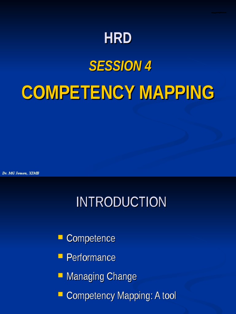 Competency mapping model picture