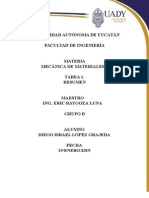 Tarea 1. Resumen. Mecanica de Materiales II