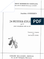 Andersen - 24 Etudes For Saxophone