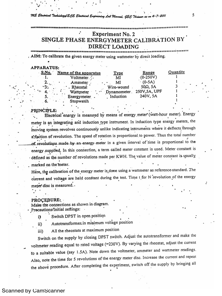 Single Phase Energy Meter Calibration Direct Loading Pdf Electrical Engineering Electric Power