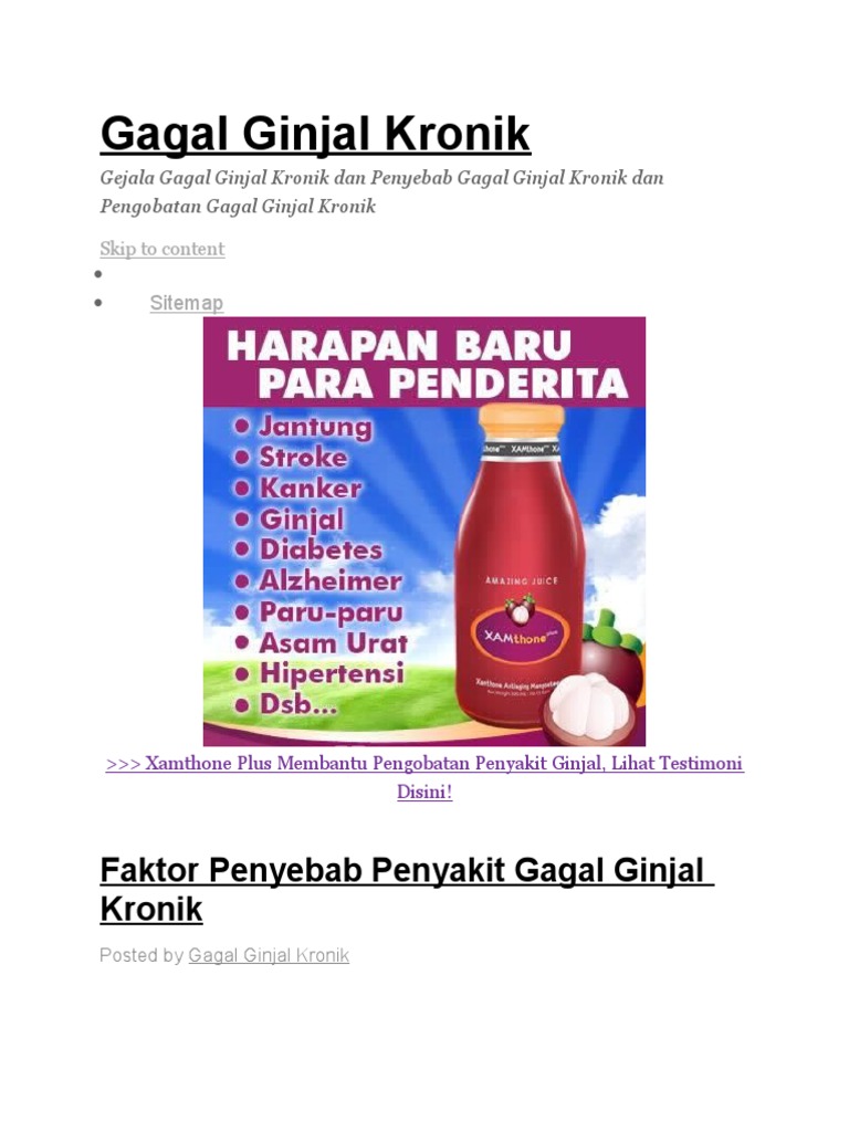 Gagal Ginjal Kronik