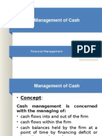 Management of Cash 