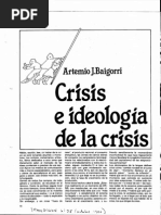 1980 Baigorri Crisis e Ideologia de La Crisis (Transición)