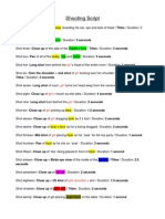 Shooting Script: Seconds