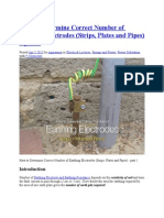 How To Determine Correct Number of Earthing Electrodes