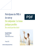 Deloitte - Emmanuelle Brulhart.30.03.2012 - Formes Juridiques D'entreprises