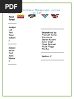 Fast food Industry